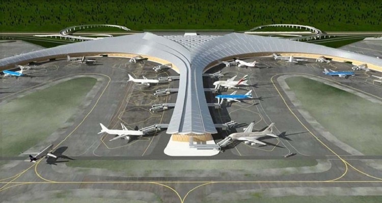 Mô hình sân bay Long Thành. Ảnh minh họa