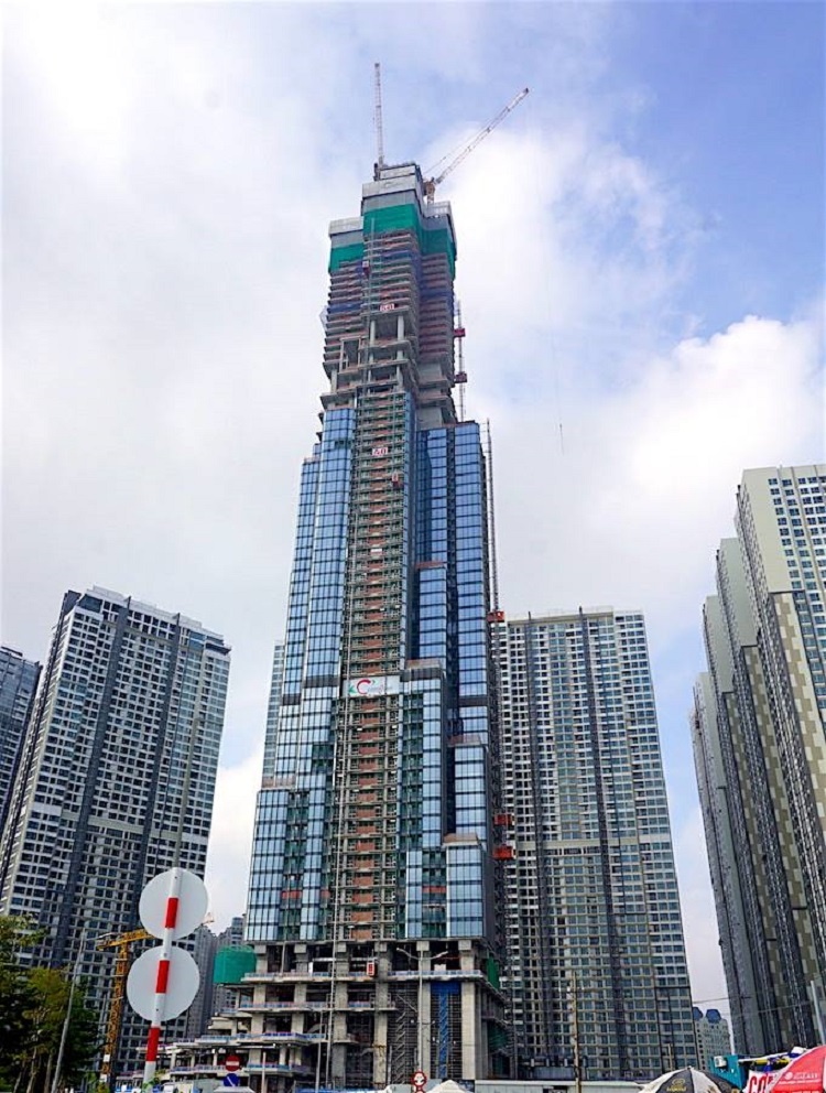 Tòa nhà cao nhất Việt Nam The Landmark 81 chuẩn bị cất nóc