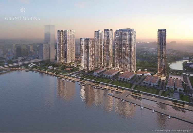 Cập nhật tiến độ thi công dự án hàng hiệu Grand Marina Saigon tháng 9/2022