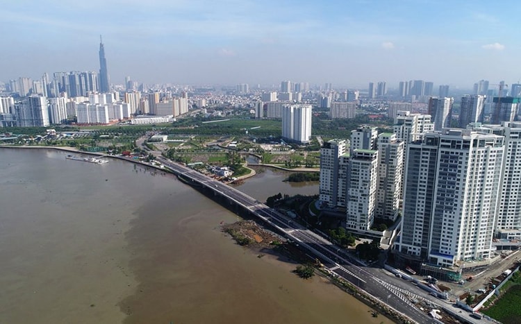 Hình ảnh thực tế dự án Đảo Kim Cương - dự án hưởng lợi trực tiếp từ cầu qua đảo Kim Cương