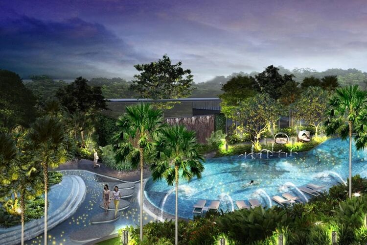 Phối cảnh thiết kế tiện ích nội khu tại Palm Garden - Palm City