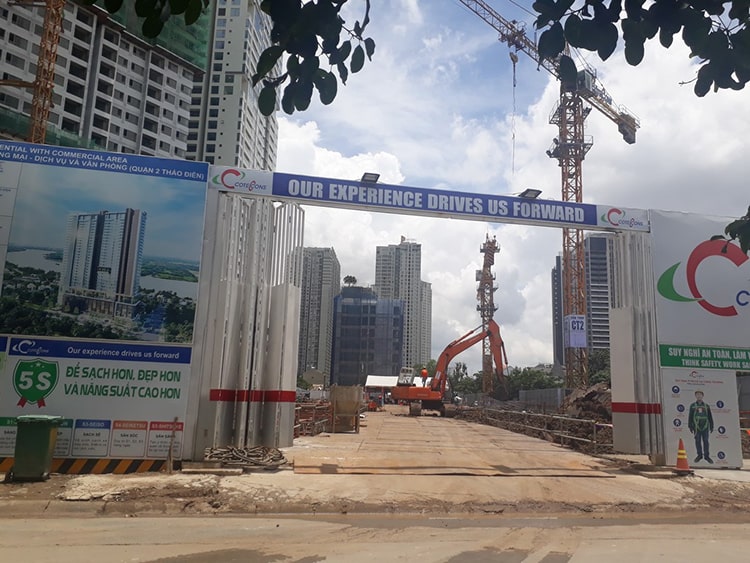 Thăm công trường xây dựng dự án căn hộ Q2 THAO DIEN tháng 9/2018