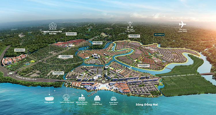 Hòa Bình khởi công dự án Aqua City